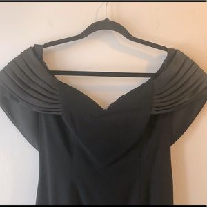 Elegant Vintage Saks Fifth Ave Caped Cocktail 8